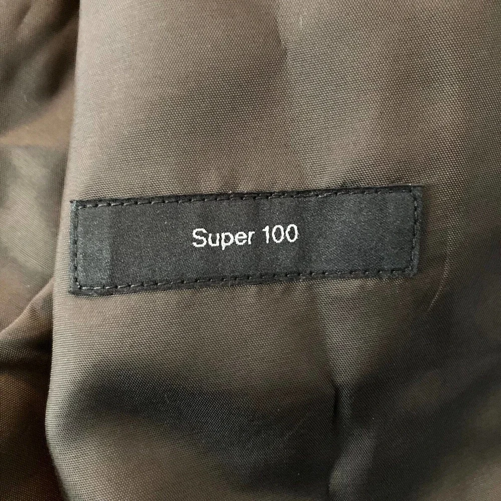 Hugo Boss Jacket Mens Sz 42L Super 100‎ Beige Wool Single-Breasted Blazer Suit